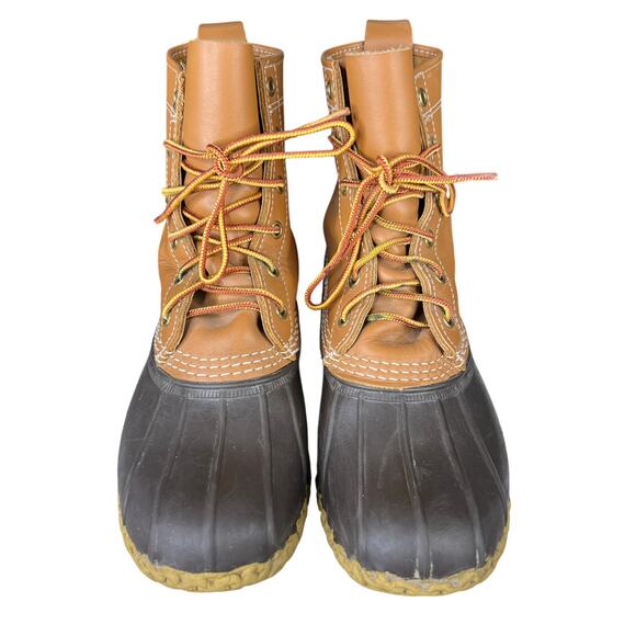 L.L. Bean Women’s Brown Leather Waterproof Duck Boots SIze US 8 - Picture 7 of 9